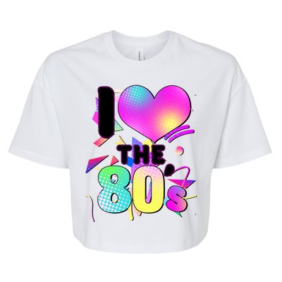 Retro I Love The 80's  Bella+Canvas Jersey Crop Tee