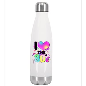 Retro I Love The 80's  Stainless Steel Insulated Water Bottle