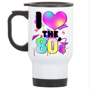 Retro I Love The 80's  Stainless Steel Travel Mug