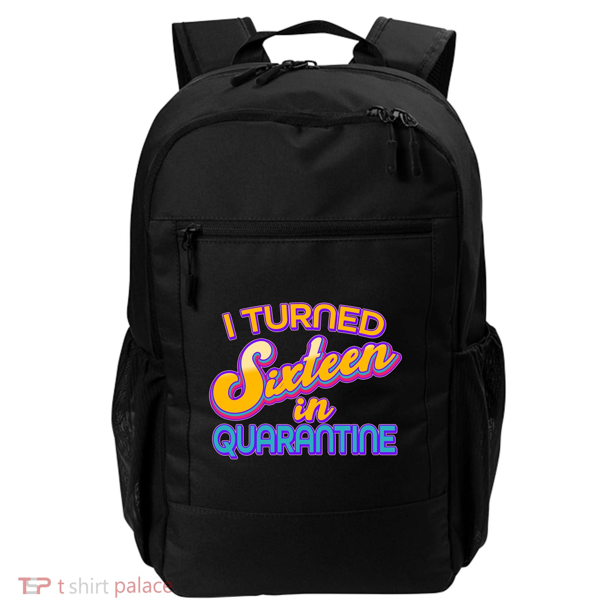 Retro I Turned Sixteen In Quarantine Backpack