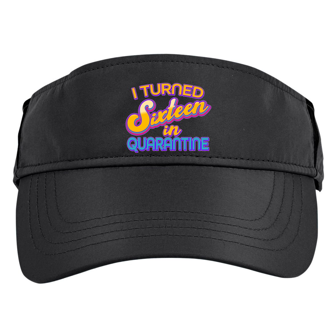 Retro I Turned Sixteen In Quarantine Adult Drive Performance Visor