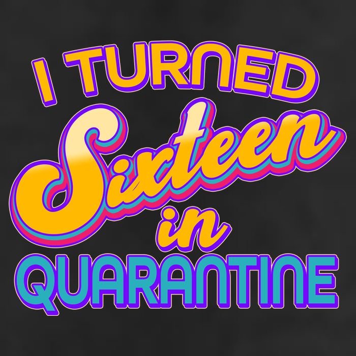 Retro I Turned Sixteen In Quarantine Adult Drive Performance Visor