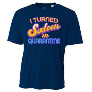 Retro I Turned Sixteen In Quarantine Cooling Performance Crew T-Shirt