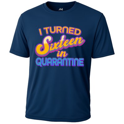 Retro I Turned Sixteen In Quarantine Performance Shirt