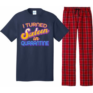 Retro I Turned Sixteen In Quarantine Pajama Set