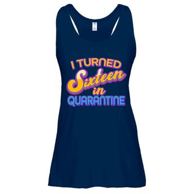 Retro I Turned Sixteen In Quarantine Ladies Essential Flowy Tank