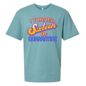 Retro I Turned Sixteen In Quarantine Sueded Cloud Jersey T-Shirt