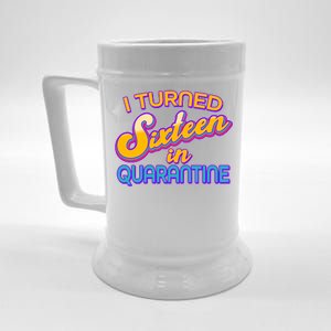 Retro I Turned Sixteen In Quarantine Beer Stein