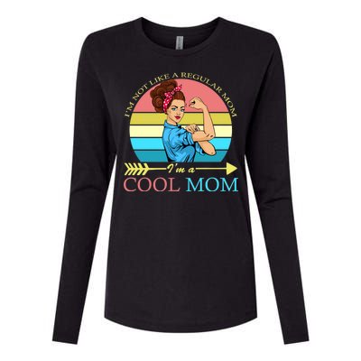 Retro I'm Not A Regular Mom I'm A Cool Mom Womens Cotton Relaxed Long Sleeve T-Shirt