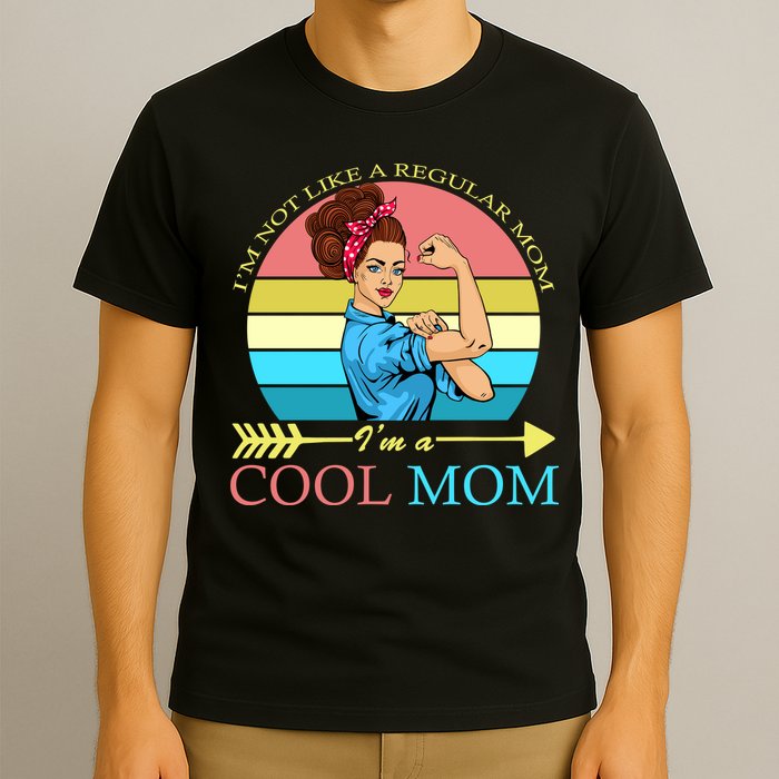 Retro I'm Not A Regular Mom I'm A Cool Mom T-Shirt