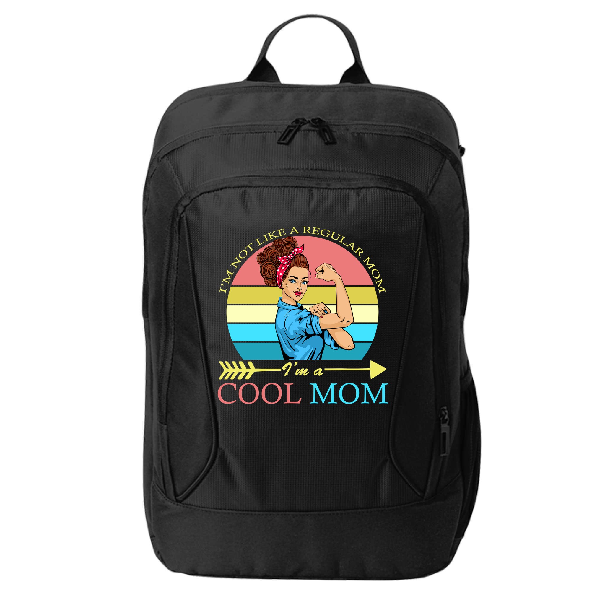 Retro I'm Not A Regular Mom I'm A Cool Mom City Backpack