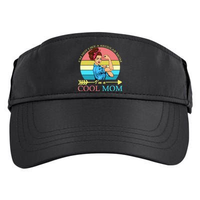 Retro I'm Not A Regular Mom I'm A Cool Mom Adult Drive Performance Visor
