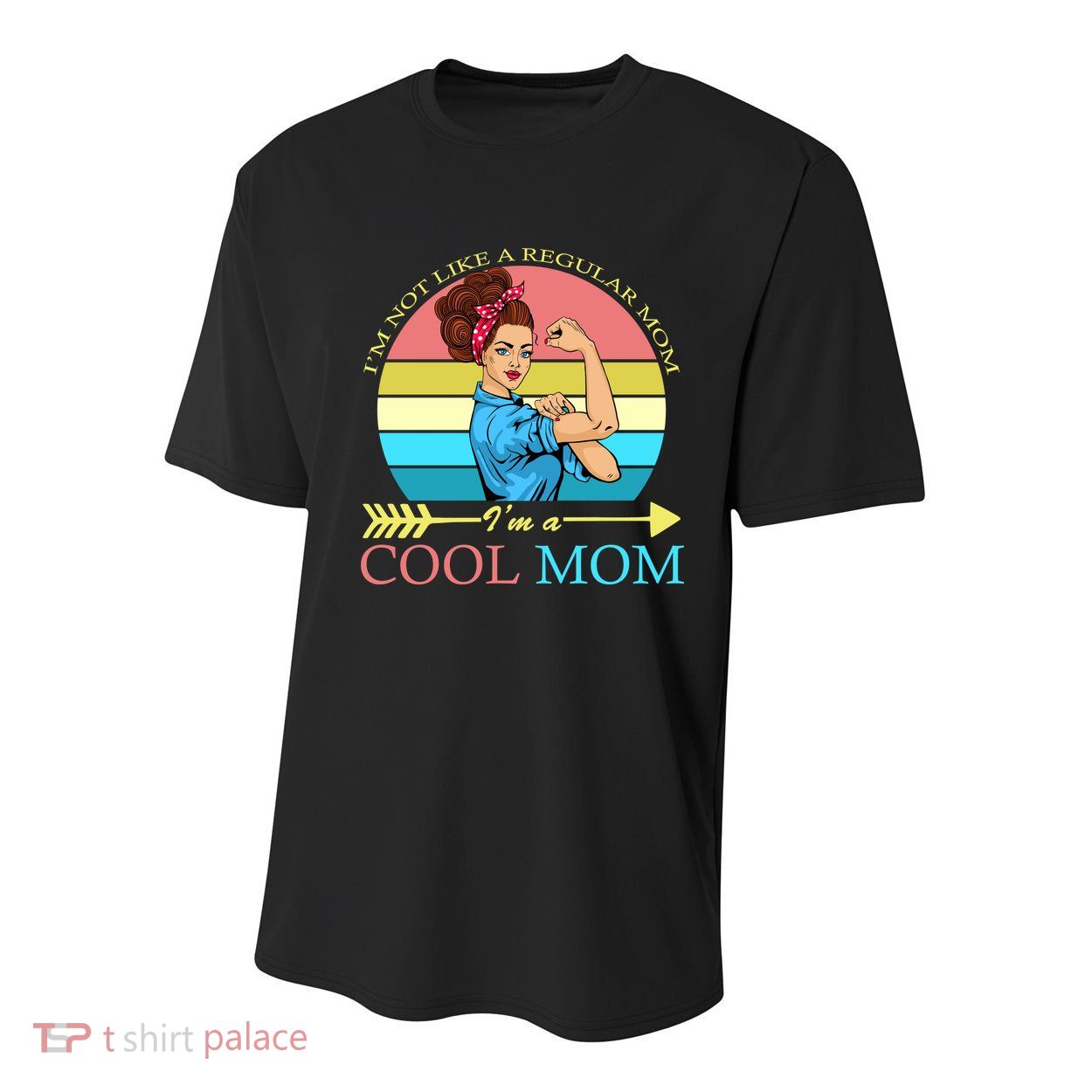 Retro I'm Not A Regular Mom I'm A Cool Mom Youth Performance Sprint T-Shirt