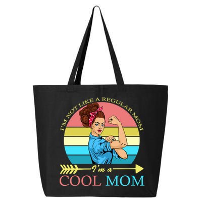 Retro I'm Not A Regular Mom I'm A Cool Mom 25L Jumbo Tote