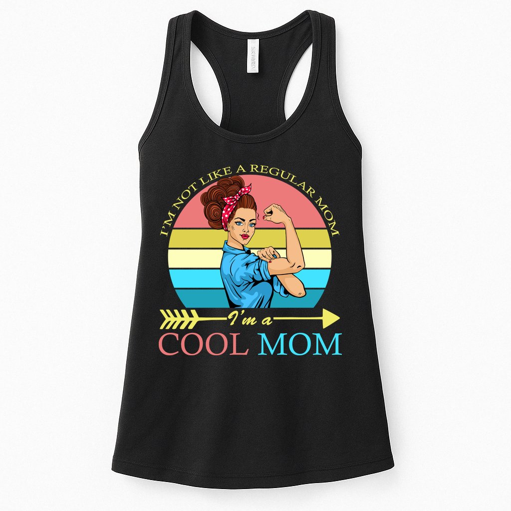 Retro I'm Not A Regular Mom I'm A Cool Mom Womens Tank Top
