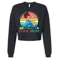 Retro I'm Not A Regular Mom I'm A Cool Mom Cropped Pullover Crew