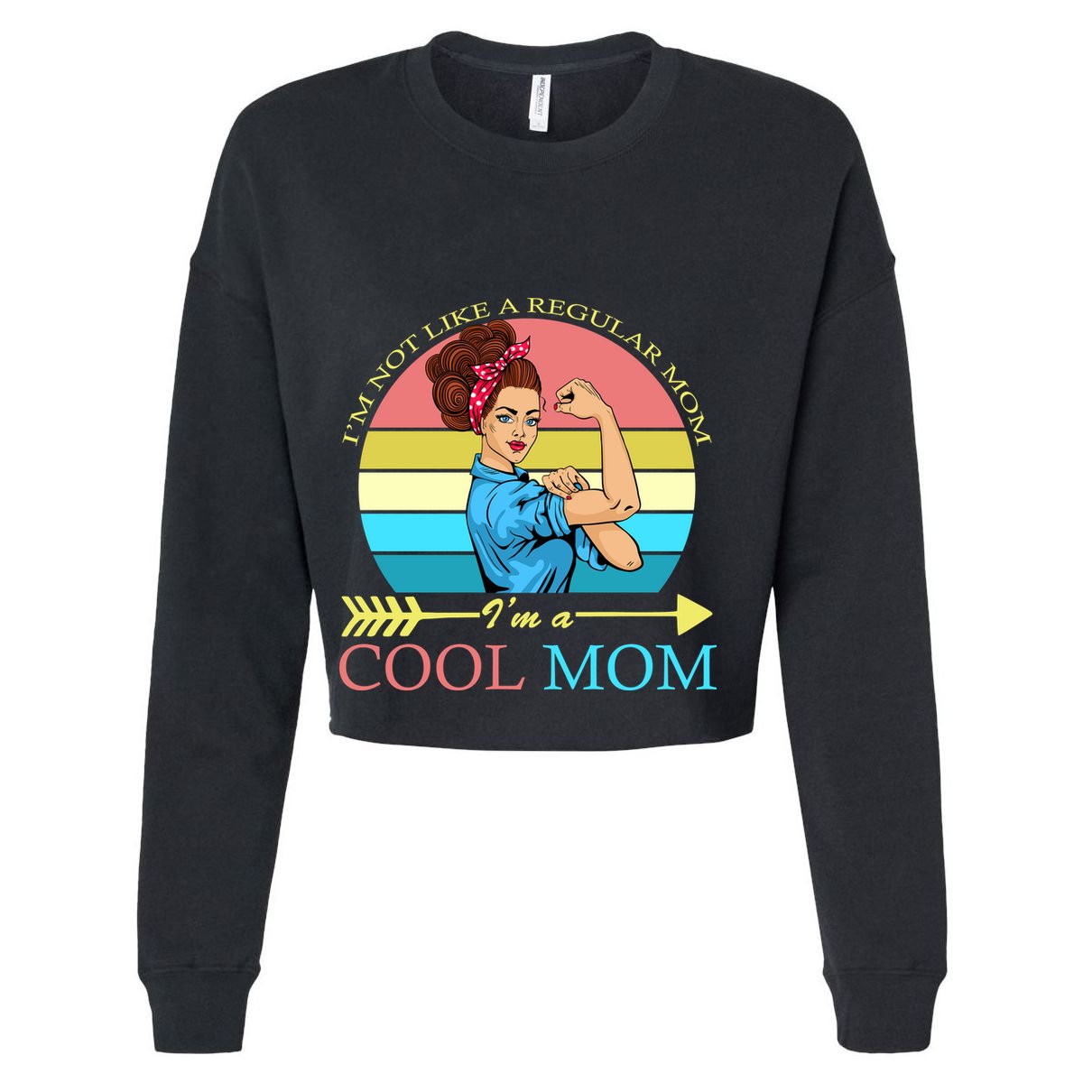 Retro I'm Not A Regular Mom I'm A Cool Mom Kids Hoodie