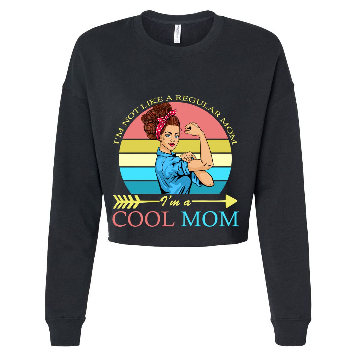 Retro I'm Not A Regular Mom I'm A Cool Mom Kids Hoodie