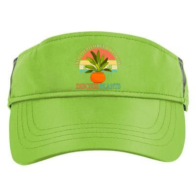 Retro Introverted But Willing To Discuss Plants Adult Drive Performance Visor