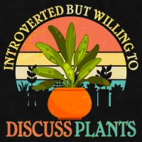 Retro Introverted But Willing To Discuss Plants Ladies PosiCharge Tri-Blend Wicking Tank
