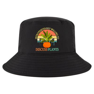 Retro Introverted But Willing To Discuss Plants Cool Comfort Performance Bucket Hat
