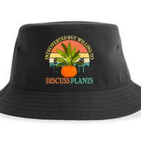 Retro Introverted But Willing To Discuss Plants Sustainable Bucket Hat