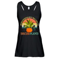 Retro Introverted But Willing To Discuss Plants Ladies Essential Flowy Tank