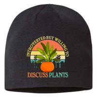 Retro Introverted But Willing To Discuss Plants Sustainable Beanie