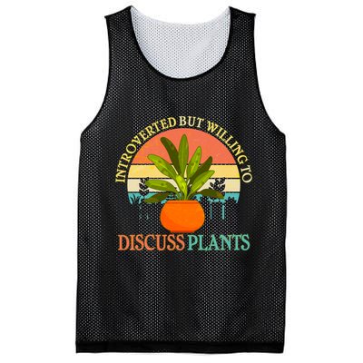 Retro Introverted But Willing To Discuss Plants Mesh Reversible Basketball Jersey Tank