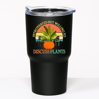 Retro Introverted But Willing To Discuss Plants Tumbler