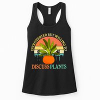 Retro Introverted But Willing To Discuss Plants Womens Tank Top