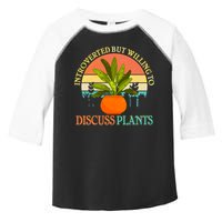 Retro Introverted But Willing To Discuss Plants Toddler Fine Jersey T-Shirt