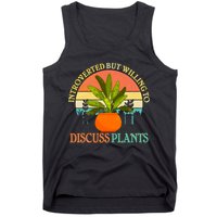 Retro Introverted But Willing To Discuss Plants Tank Top