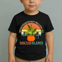 Retro Introverted But Willing To Discuss Plants Toddler T-Shirt
