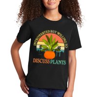 Retro Introverted But Willing To Discuss Plants Kids T-Shirt