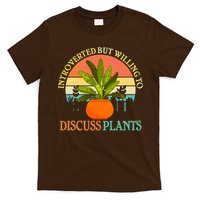 Retro Introverted But Willing To Discuss Plants T-Shirt