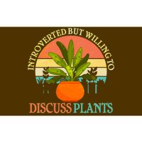 Retro Introverted But Willing To Discuss Plants Bumper Sticker