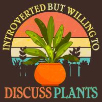 Retro Introverted But Willing To Discuss Plants Knit Cap Winter Beanie