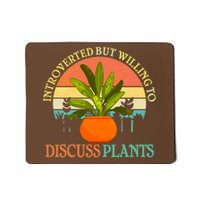 Retro Introverted But Willing To Discuss Plants Mousepad