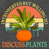 Retro Introverted But Willing To Discuss Plants Vector Backpack
