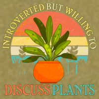 Retro Introverted But Willing To Discuss Plants Garment-Dyed Women's Muscle Tee