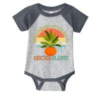 Retro Introverted But Willing To Discuss Plants Infant Baby Jersey Bodysuit