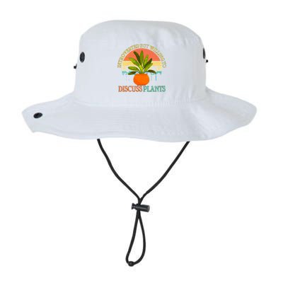 Retro Introverted But Willing To Discuss Plants Legacy Cool Fit Booney Bucket Hat