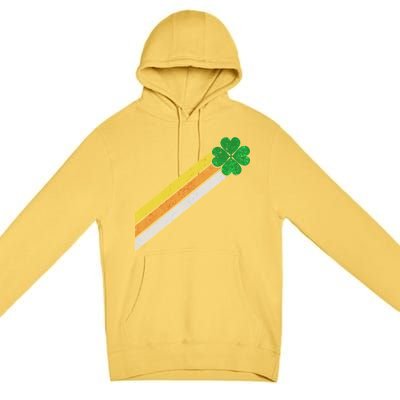 Retro Irish Clover Comet Premium Pullover Hoodie