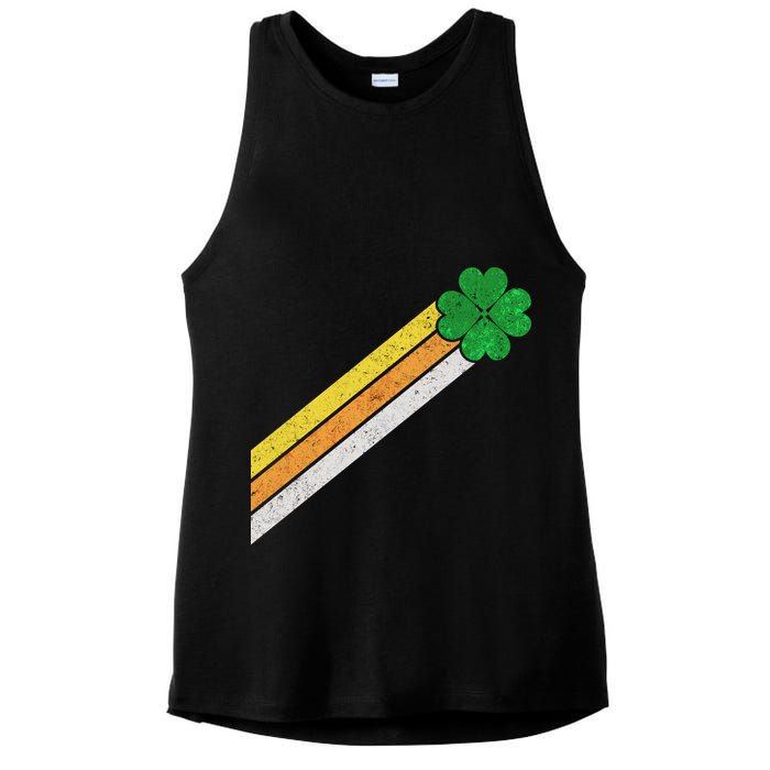 Retro Irish Clover Comet Ladies PosiCharge Tri-Blend Wicking Tank