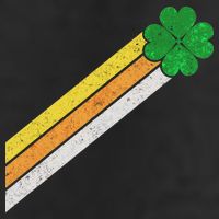 Retro Irish Clover Comet 7 Panel Mesh Trucker Snapback Hat