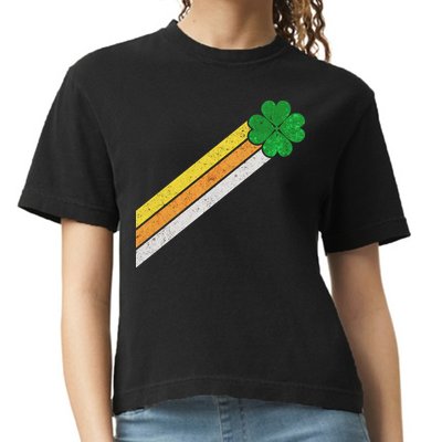 Retro Irish Clover Comet Comfort Colors Boxy T-Shirt