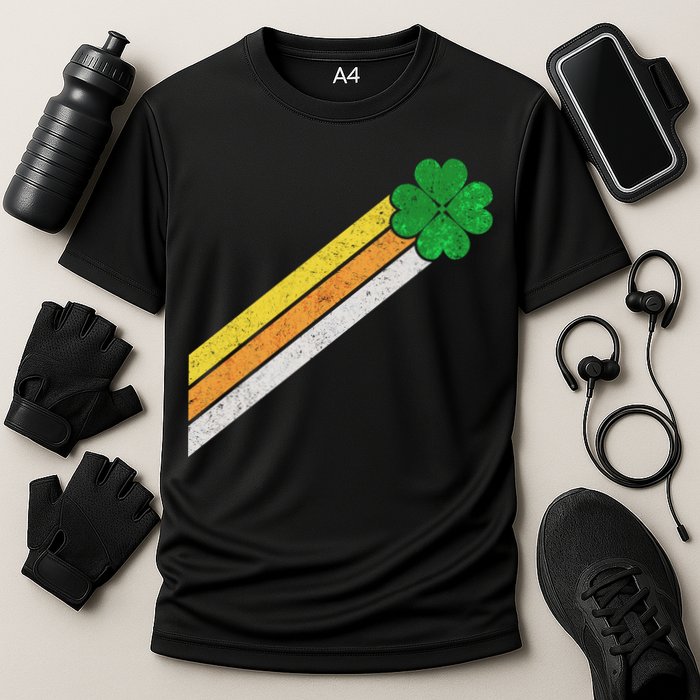 Retro Irish Clover Comet Performance Shirt