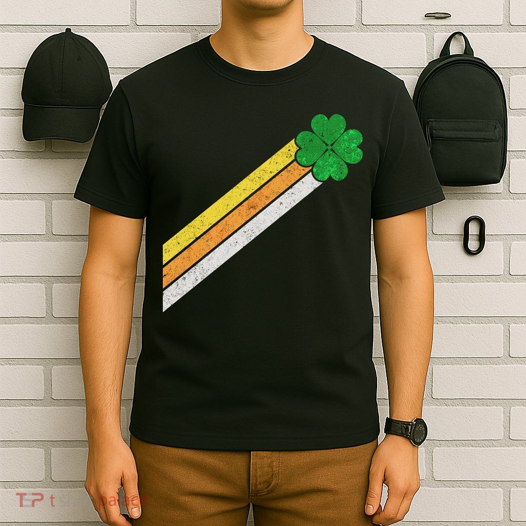 Retro Irish Clover Comet T-Shirt