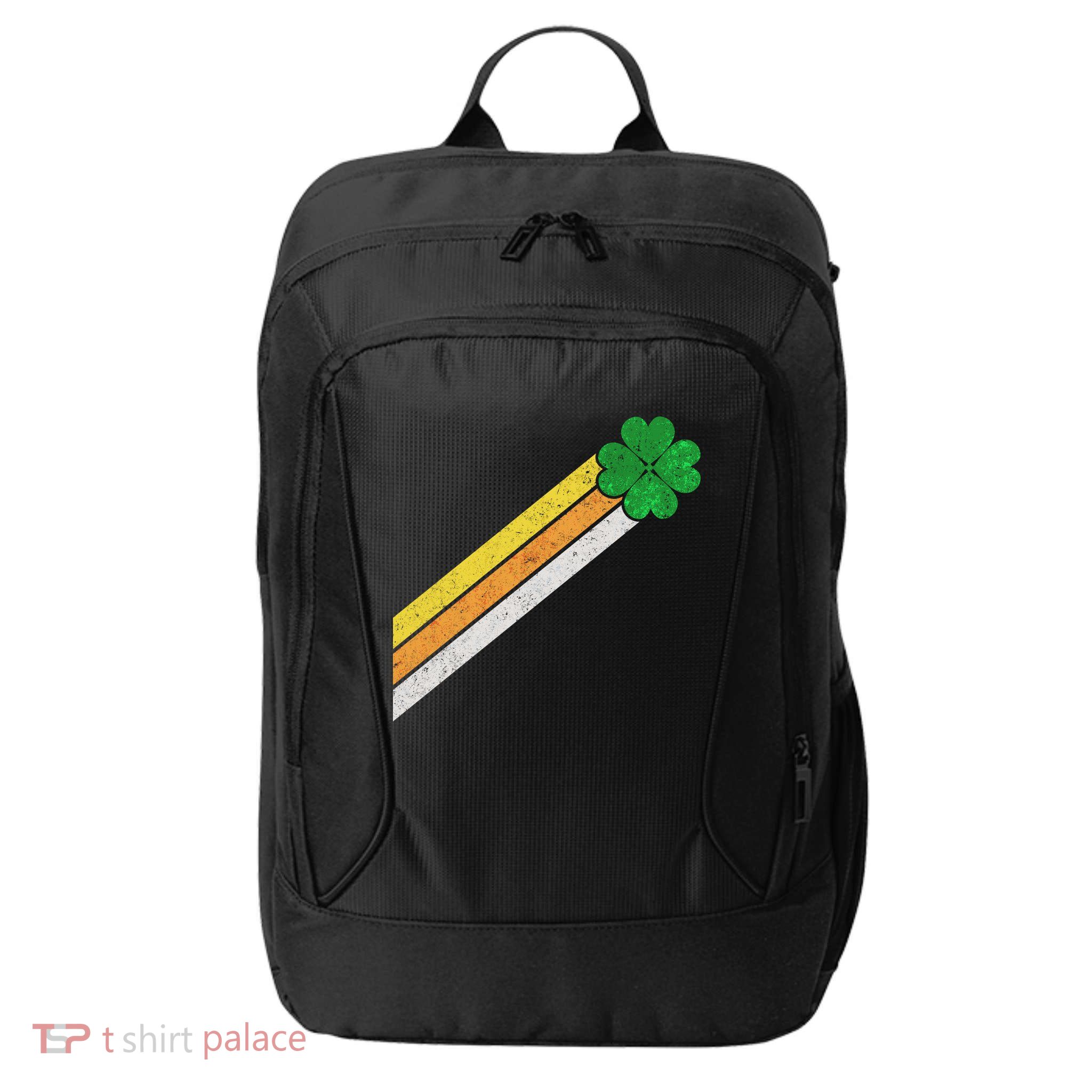 Retro Irish Clover Comet City Backpack